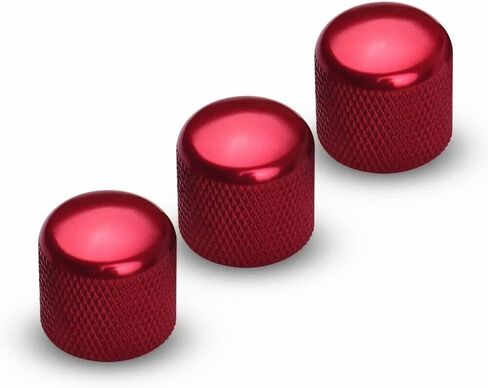 3Pcs Volume Tone Control Knobs Metal Dome Button Caps For Electric Guitar/Bass Accessory in Kuwait