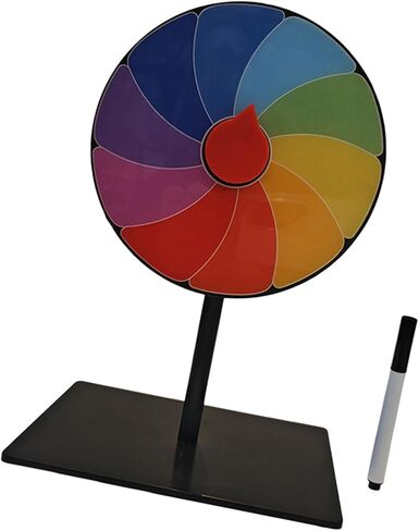 Tabletop Prize Turntable Tabletop Fortune Wheel Portable Erasable Roulette Wheel for Party Teaching Activity Props Tradeshow in Kuwait