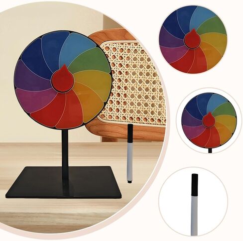 Tabletop Prize Turntable Tabletop Fortune Wheel Portable Erasable Roulette Wheel for Party Teaching Activity Props Tradeshow in Kuwait