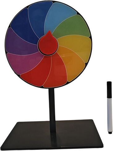 Tabletop Prize Turntable Tabletop Fortune Wheel Portable Erasable Roulette Wheel for Party Teaching Activity Props Tradeshow in Kuwait