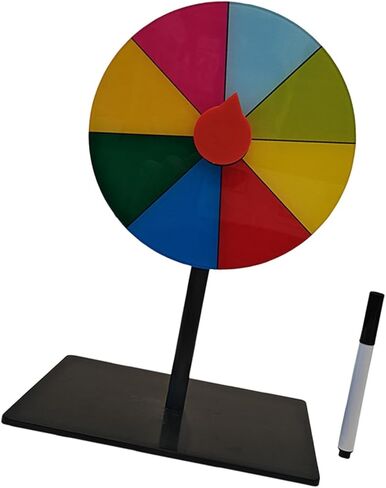 Tabletop Prize Turntable Tabletop Fortune Wheel Portable Erasable Roulette Wheel for Party Teaching Activity Props Tradeshow in Kuwait