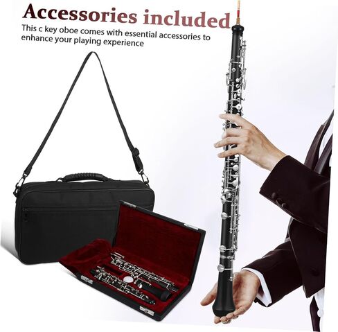 BESPORTBLE Professional Oboe Instrument c Key Keys Semi-automatic Woodwind Accessories for Orchestra Practice Performance in Saudi Arabia