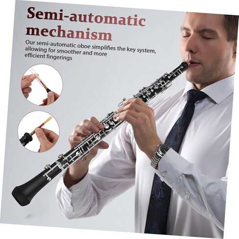 BESPORTBLE Professional Oboe Instrument c Key Keys Semi-automatic Woodwind Accessories for Orchestra Practice Performance in Saudi Arabia