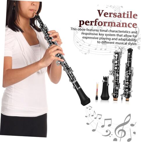 BESPORTBLE Professional Oboe Instrument c Key Keys Semi-automatic Woodwind Accessories for Orchestra Practice Performance in Saudi Arabia