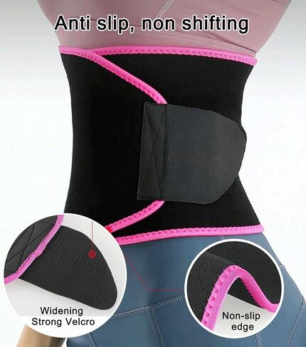 Waist Trainer Belt for Women & Men - Waist Cincher Trimmer - Slimming Body Shaper Belt - Sport Girdle Belt Medium(7 * 39.37 inches) Black in Saudi Arabia