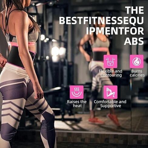Waist Trainer Belt for Women & Men - Waist Cincher Trimmer - Slimming Body Shaper Belt - Sport Girdle Belt Medium(7 * 39.37 inches) Black in Saudi Arabia