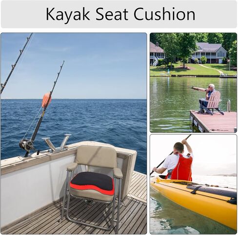 Chrees Thicken Flotation Cushion Seat Soft Cushion Pad for Kayak, Comfortable Kayak Canoe Paded Seat Cushion for Paddling, Boat and Fishing in Saudi Arabia