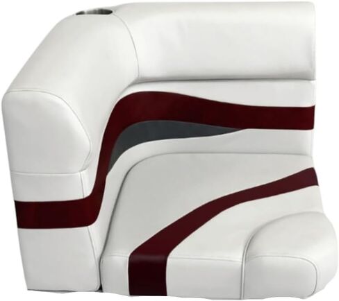 Elite Series Pontoon Radius Corner Cushion Set Only 3207 (White/Navy/Blue) in Kuwait