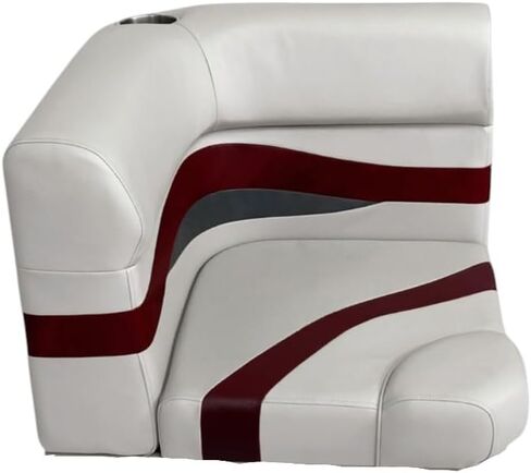 Elite Series Pontoon Radius Corner Cushion Set Only 3207 (White/Navy/Blue) in Kuwait