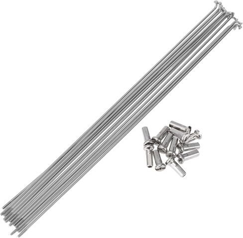 12 Set 14G Bicycle Spokes 269mm Bike Wheel Spokes 304 Stainless Steel Silver Tone in Saudi Arabia