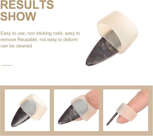 مجموعتان من أغطية أصابع جوزينج السيليكون لليد اليمنى اليسرى، واقيات أظافر جوزينج، مستلزمات التعلم لممارسة ملحقات أدوات سلسلة الجيتار in Kuwait