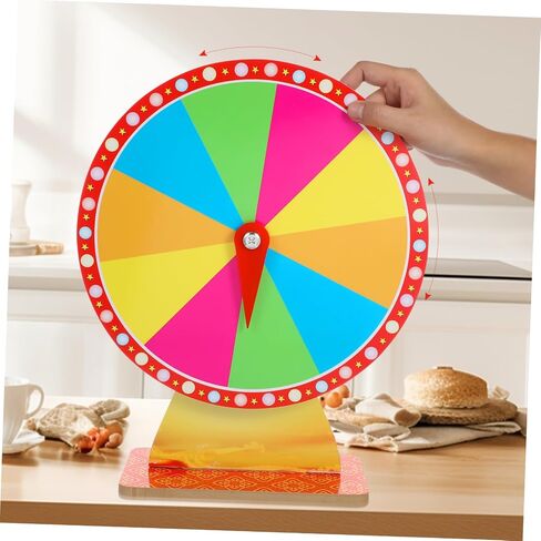 Rotatable Party Game Wheel Carnival Roulette Wheel for Raffles and Drawings Versatile Tabletop Spinner for Holiday Events Family Gatherings and Trade Shows in Saudi Arabia