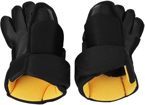 Drfeify Ice Roller Hockey Gloves, Comfortable Breathable Nylon Fabric EVA Foam Hockey Player Finger Protective Gloves (27.94cm / 11inch in Saudi Arabia