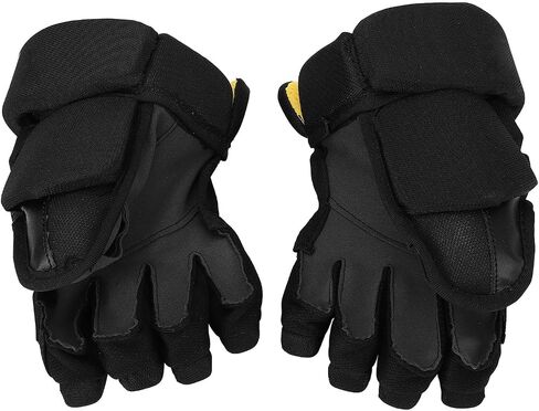 Drfeify Ice Roller Hockey Gloves, Comfortable Breathable Nylon Fabric EVA Foam Hockey Player Finger Protective Gloves (27.94cm / 11inch in Saudi Arabia