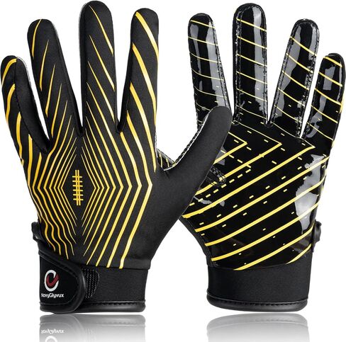 Youth Football Gloves, Super - Sticky Receiver Gloves for Kids Boasting Unbeatable Grip - The Perfect Present for Boys and Girls in Saudi Arabia