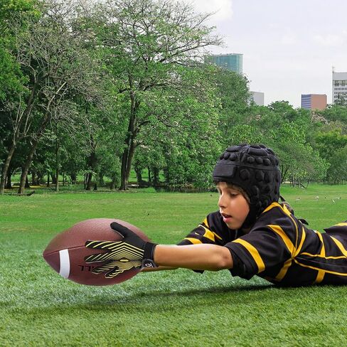 Youth Football Gloves, Super - Sticky Receiver Gloves for Kids Boasting Unbeatable Grip - The Perfect Present for Boys and Girls in Saudi Arabia