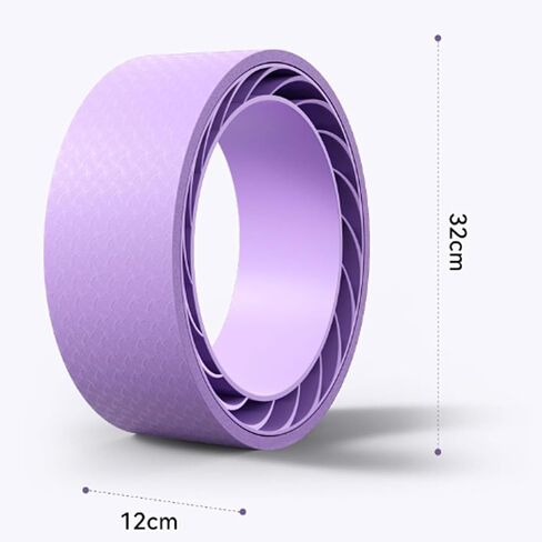 Curve magic wheel：Fit Prop Foam Padded Back Stretcher Wheel with Center Spine Cradle，Yoga Wheel for Improving Yoga Poses, Backbends Balance Stretching PainEssential high-value fitness tool in Saudi Arabia