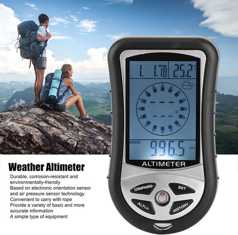 Generic Portable Compass Multifunctional Electronic Weather Altimeter Altitude Barometer in Saudi Arabia