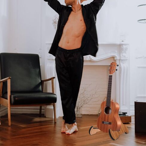 VICASKY Portable Foldable Guitar Stand Vertical Violin Bass Holder Lightweight Musical Instrument Rack with Scratch Protection for Acoustic Electric Strings in Saudi Arabia