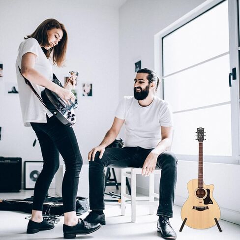 Foldable Violin Support Stand Portable Guitar Holder Bracket Lightweight Compact Design for Travel Live Performances Storage in Kuwait