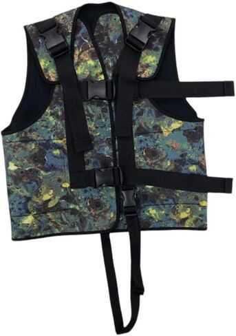 Generic Diving Weight Vest Freediving Weight Vest with Pockets Snorkeling Comfortable Waistcoat 3mm Neoprene for Boating Water Sports in Saudi Arabia