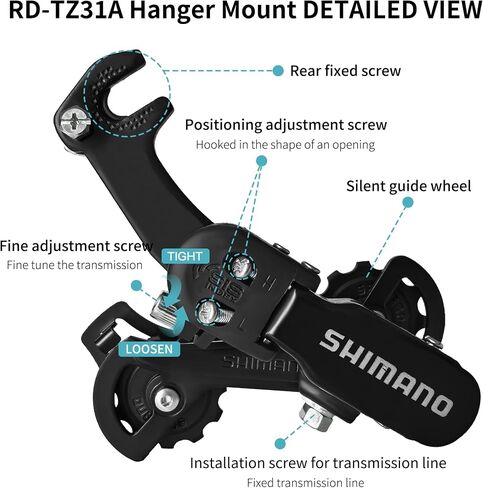 6/7 سرعة الدراجة الخلفية Derailleur، الدراجة الخلفية Derailleur مع جبل مباشر/شماعات لدراجات الطريق الدراجة الجبلية in Kuwait