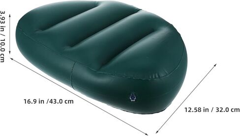 5pcs Kayak Seat Cushion: Boat Pad Fishing Cushion Inflatable Seat for Kayak Canoe Accessories Equipment Gear Dark Green in Saudi Arabia