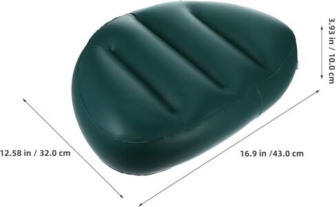5pcs Kayak Seat Cushion: Boat Pad Fishing Cushion Inflatable Seat for Kayak Canoe Accessories Equipment Gear Dark Green in Saudi Arabia