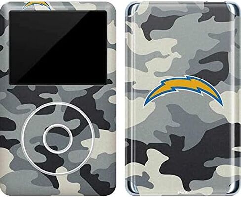 Skinit Decal MP3 Player Skin Compatible with iPod Classic (6th Gen) 80GB - Officially Licensed NFL Los Angeles Chargers Camo Design in Saudi Arabia