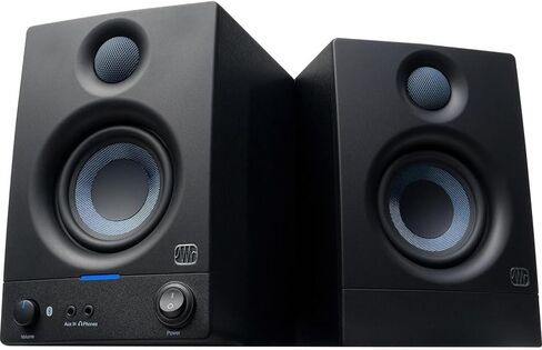 Audio-Technica AT-LP60XBT-RD Fully Automatic Belt-Drive Bluetooth Stereo Turntable, Red/Black Bundle with PreSonus Eris 3.5BT Powered Bluetooth Studio Monitors and 2 YR CPS Enhanced Protection Pack in Saudi Arabia