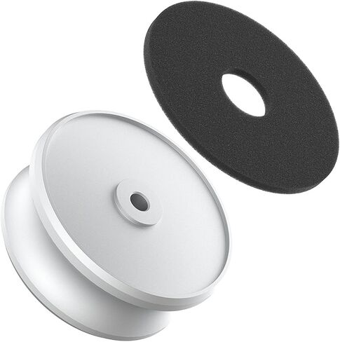 Goshyda Record Weight Stabilizer for Turntables | Enhances Sound Quality & Reduces Vibration | Universal Compatible with Most Turntables Fits Under Dust Cover (Silver) in Saudi Arabia