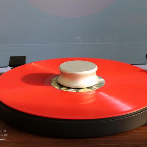 Goshyda Record Weight Stabilizer for Turntables | Enhances Sound Quality & Reduces Vibration | Universal Compatible with Most Turntables Fits Under Dust Cover (Silver) in Saudi Arabia