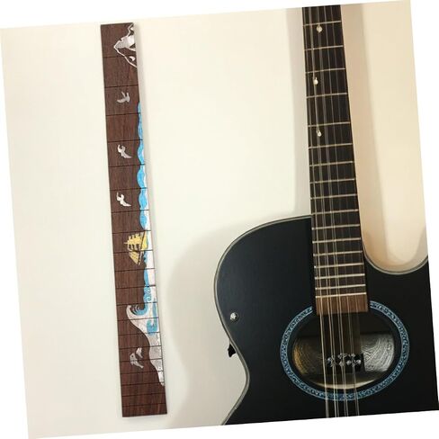 Guitar Neck Fingerboard Precision Crafted Fretboard for Electric Acoustic Guitar Ergonomic Design for Novices and Professionals Versatile Musical Style Coffee in Saudi Arabia