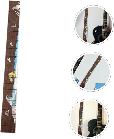 Guitar Neck Fingerboard Precision Crafted Fretboard for Electric Acoustic Guitar Ergonomic Design for Novices and Professionals Versatile Musical Style Coffee in Saudi Arabia