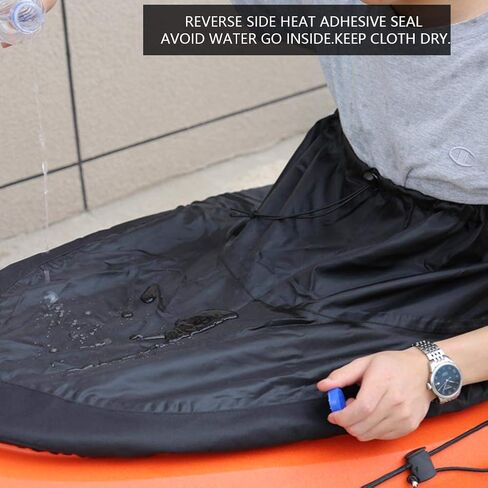 Tyenaza Kayak Skirt, Adjustable Nylon Kayak Spray Skirts Kayak Skirt Cover Kayak Skirt,Universal Waterproof Cover Accessories in Saudi Arabia