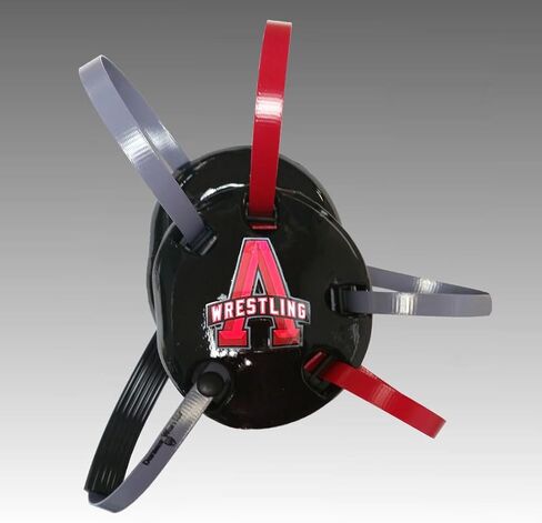 Custom Wrestling Headgear with Chin Cup – Durable Embedded Design, No Stickers or Wraps – Handcrafted in USA by Danmar Warrior Products in Saudi Arabia