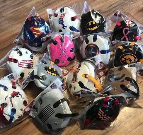 Custom Wrestling Headgear with Chin Cup – Durable Embedded Design, No Stickers or Wraps – Handcrafted in USA by Danmar Warrior Products in Saudi Arabia