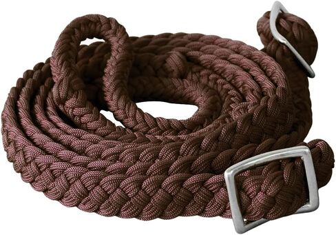HILASON 1 "X 8Ft مضفر بولي برميل سباق الخيل مقاليد عقدة قبضة مسطحة in Kuwait