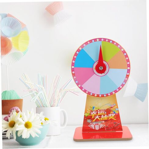 Hemoton Fortune Rotating Roulette Wheel Desktop Roulette for Events Carnival Game Prize Wheel Random Style in Saudi Arabia