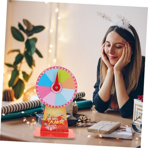 Hemoton Fortune Rotating Roulette Wheel Desktop Roulette for Events Carnival Game Prize Wheel Random Style in Saudi Arabia