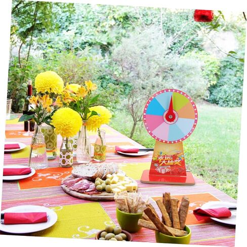 Hemoton Fortune Rotating Roulette Wheel Desktop Roulette for Events Carnival Game Prize Wheel Random Style in Saudi Arabia