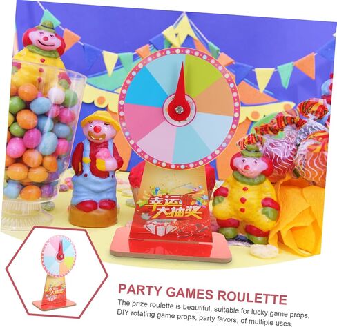 Hemoton Fortune Rotating Roulette Wheel Desktop Roulette for Events Carnival Game Prize Wheel Random Style in Saudi Arabia
