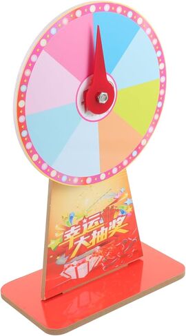 GALPADA Roulette Wheel Game for Parties 12-inch Rotating Plastic Fortune Wheel Fun Desktop Game for Events and Carnivals Random Style in Saudi Arabia