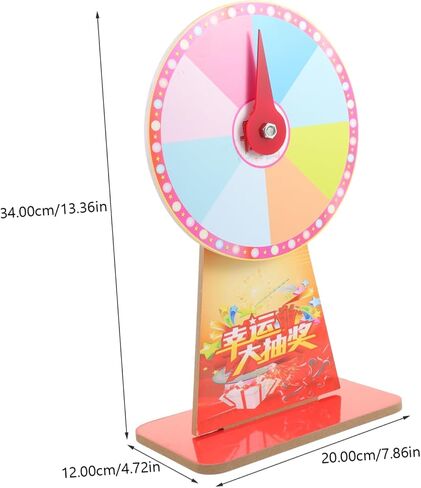 GALPADA Roulette Wheel Game for Parties 12-inch Rotating Plastic Fortune Wheel Fun Desktop Game for Events and Carnivals Random Style in Saudi Arabia