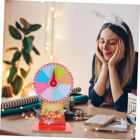 GALPADA Roulette Wheel Game for Parties 12-inch Rotating Plastic Fortune Wheel Fun Desktop Game for Events and Carnivals Random Style in Saudi Arabia