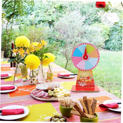 GALPADA Roulette Wheel Game for Parties 12-inch Rotating Plastic Fortune Wheel Fun Desktop Game for Events and Carnivals Random Style in Saudi Arabia