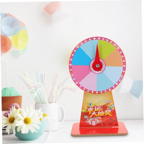 GALPADA Roulette Wheel Game for Parties 12-inch Rotating Plastic Fortune Wheel Fun Desktop Game for Events and Carnivals Random Style in Saudi Arabia