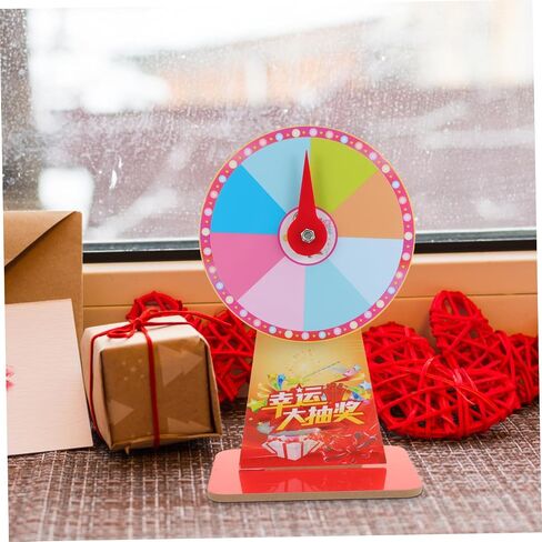 GALPADA Roulette Wheel Game for Parties 12-inch Rotating Plastic Fortune Wheel Fun Desktop Game for Events and Carnivals Random Style in Saudi Arabia