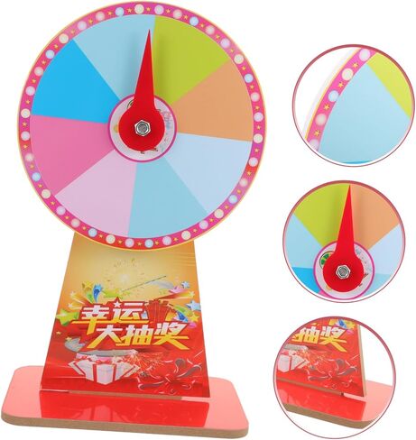 GALPADA Roulette Wheel Game for Parties 12-inch Rotating Plastic Fortune Wheel Fun Desktop Game for Events and Carnivals Random Style in Saudi Arabia