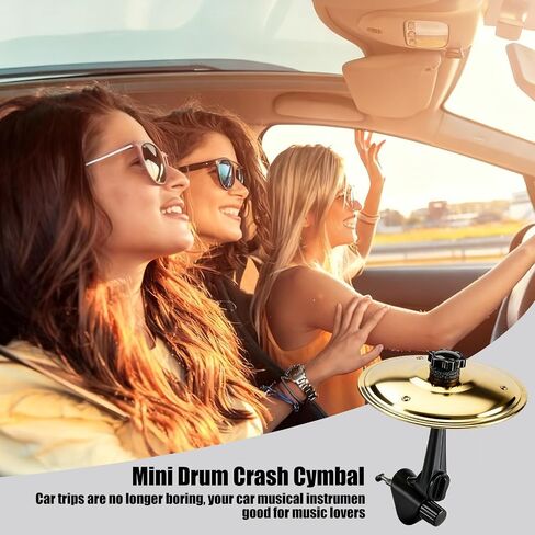 2 Pcs Mini Car Cymbal Air Vent,Universal Drum Crash Cymbal for Car,Easy Install Gift for Music Lovers & Drummers in Saudi Arabia